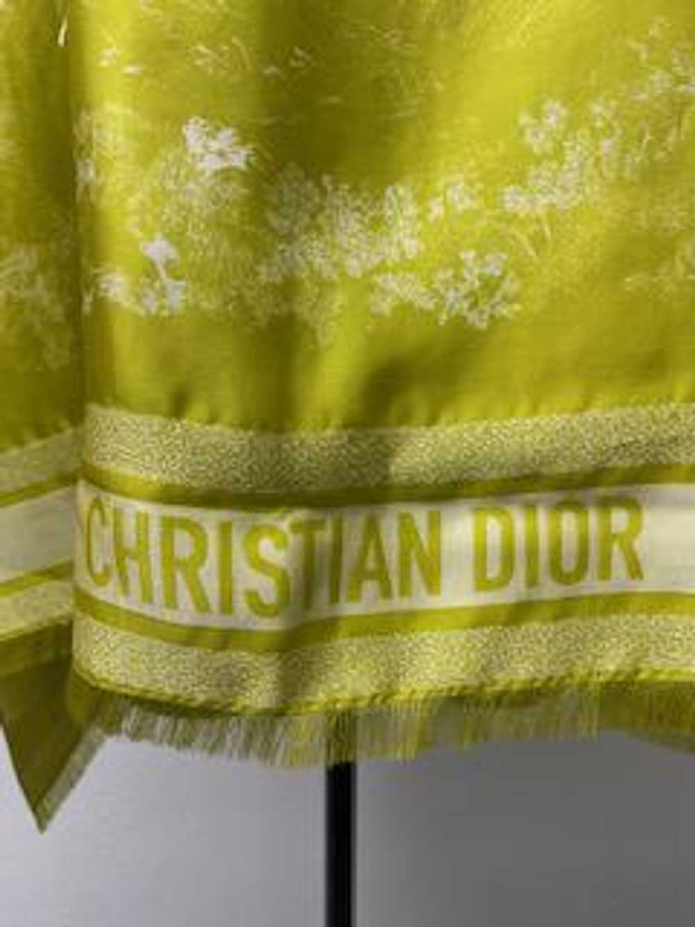 Christian Dior Yellow Silk Poncho - image 3