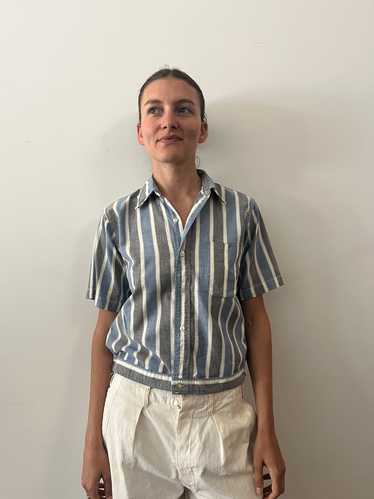 50s/60s Ivy League Blue Stripe Shirt Jac