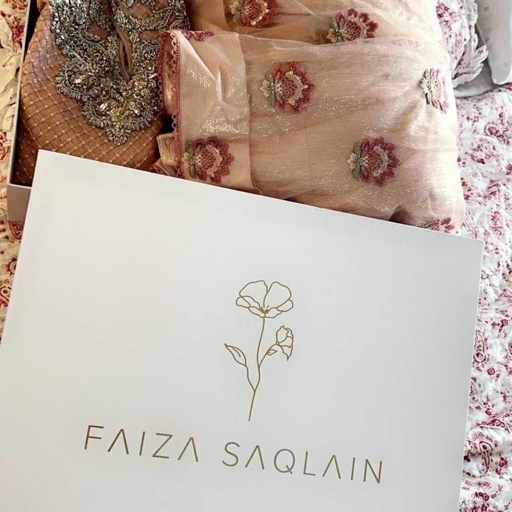 Pakistani designer Faiza Saqlain formal kameez pa… - image 11
