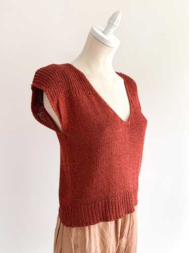 Knit Terracotta Top