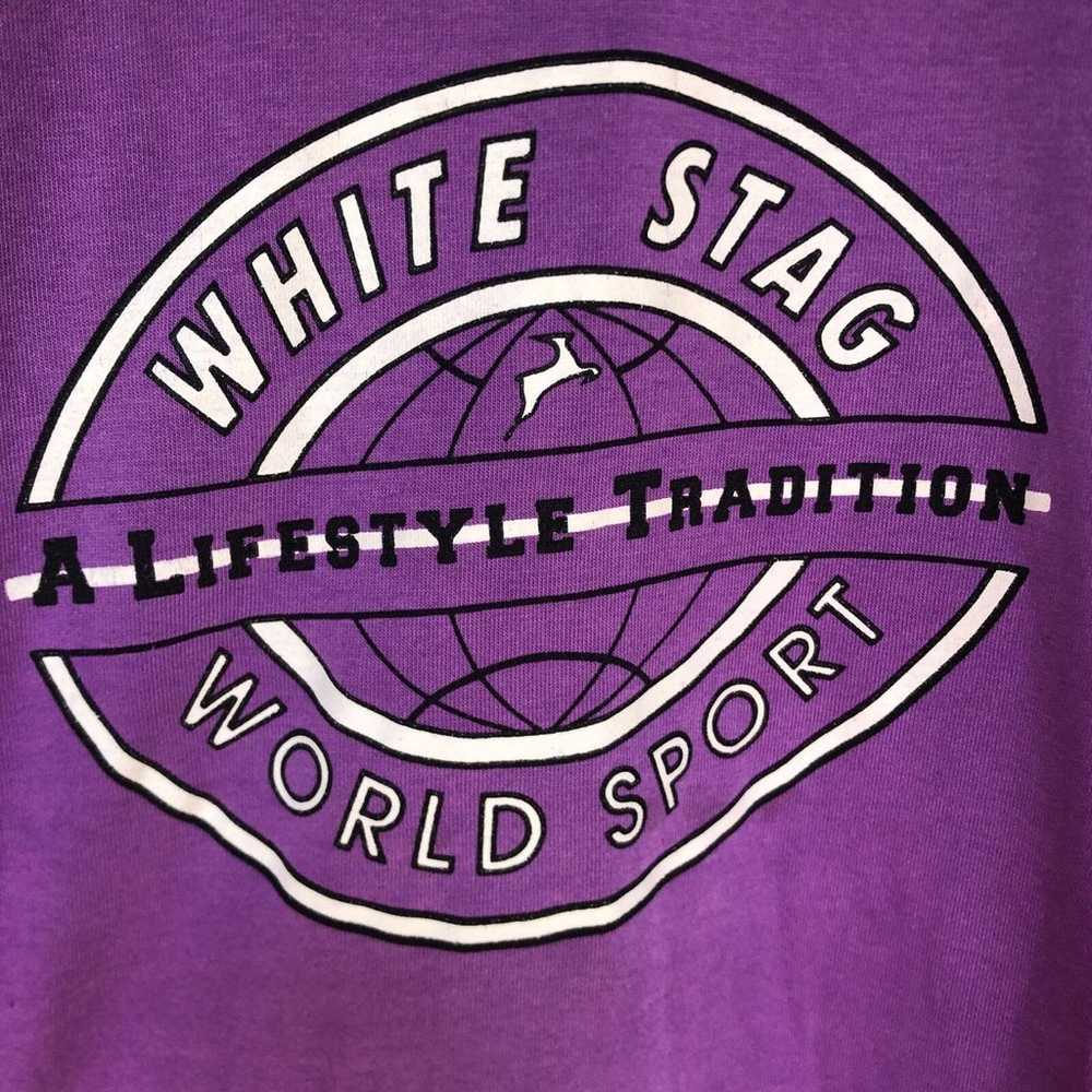 Vintage 90’s White Stag Mens Shirt Paper Thin Log… - image 2