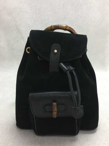 Used Gucci Backpack Bamboo Nubuck Leather/Suede/B… - image 1