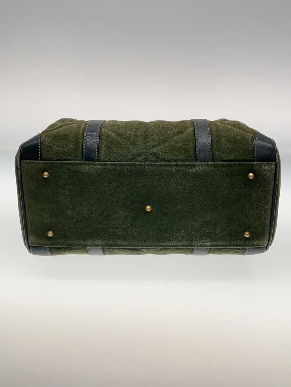 Used Gucci Boston Bag/Suede/Grn Bag - image 4
