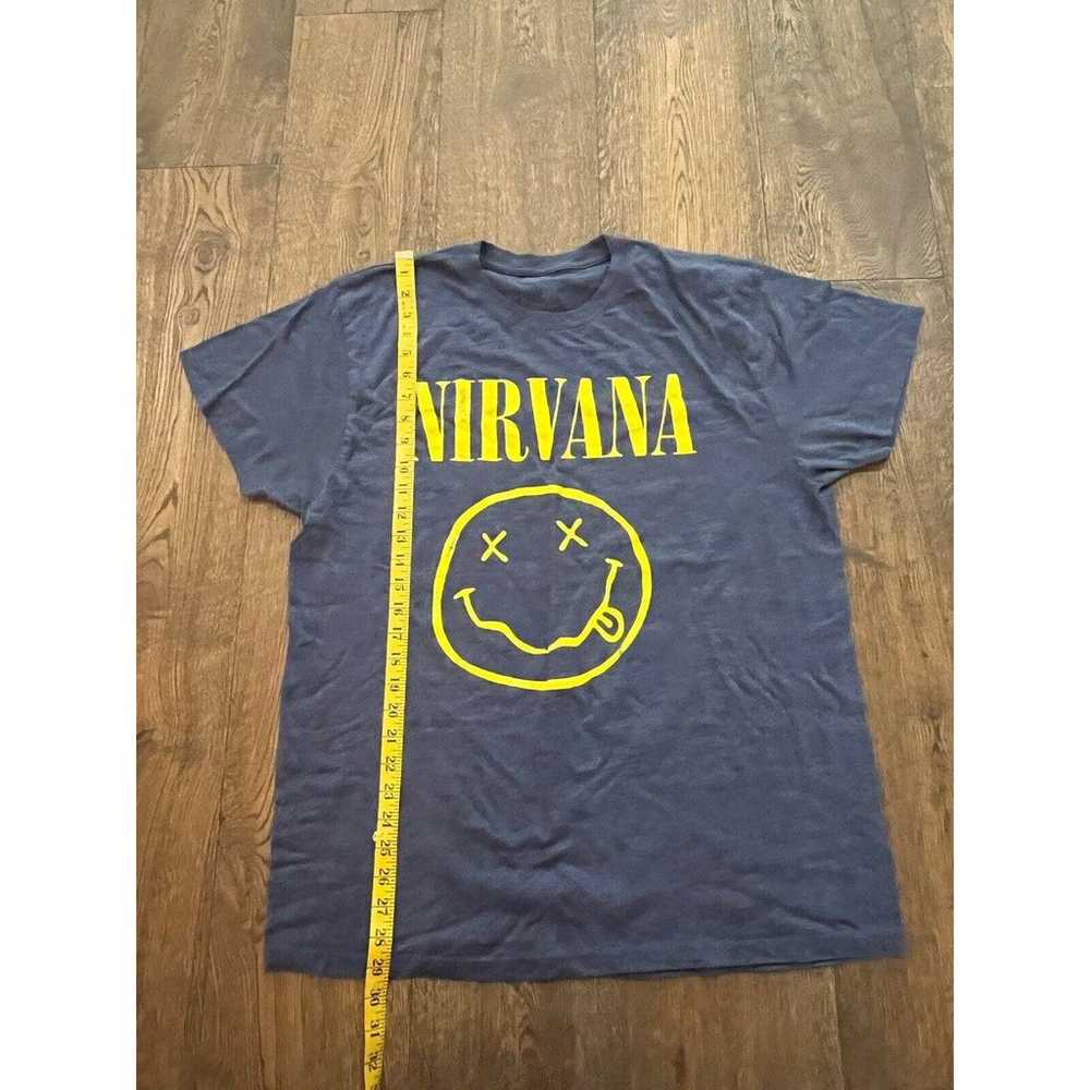 Nirvana Shirt Adult XL Gray Casual Soft Cotton Ou… - image 2