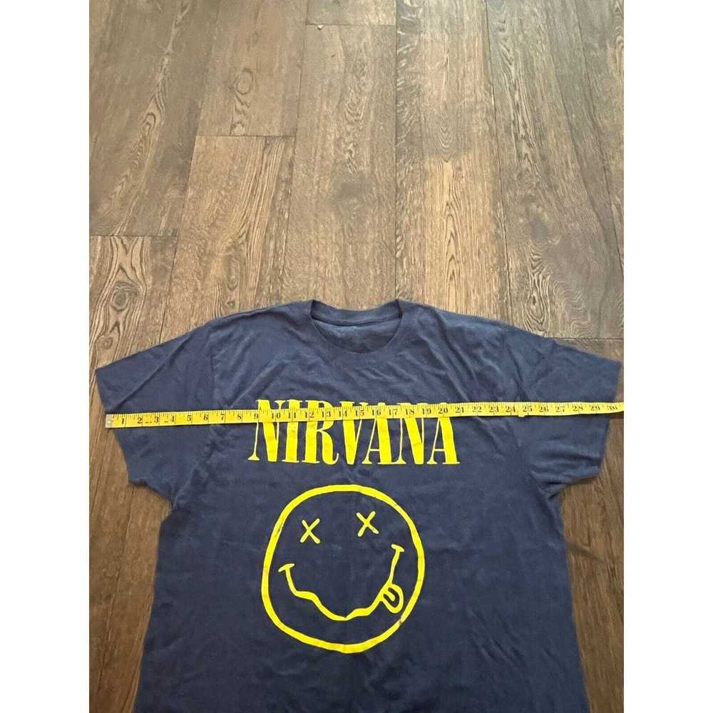 Nirvana Shirt Adult XL Gray Casual Soft Cotton Ou… - image 3