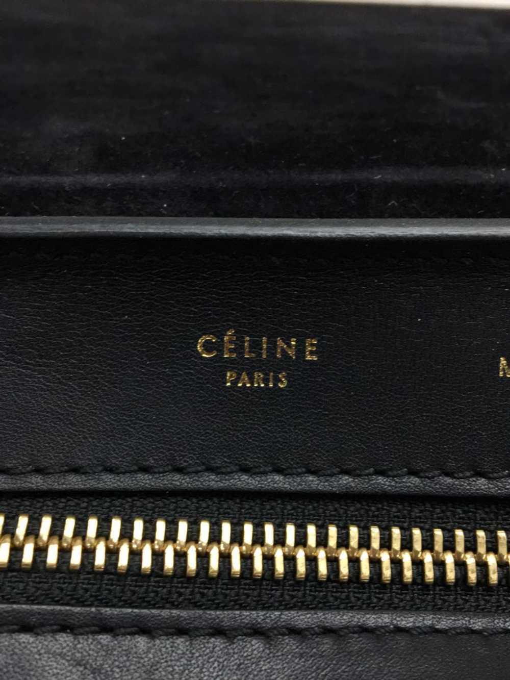 Celine Handbag Leather Blk Bicolor Trapeze Bag _8… - image 3