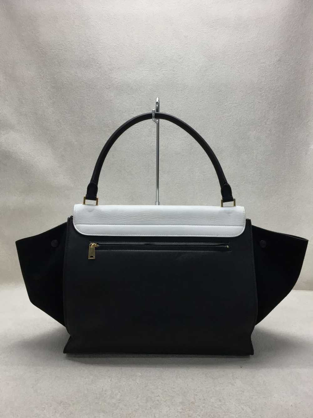 Celine Handbag Leather Blk Bicolor Trapeze Bag _8… - image 4