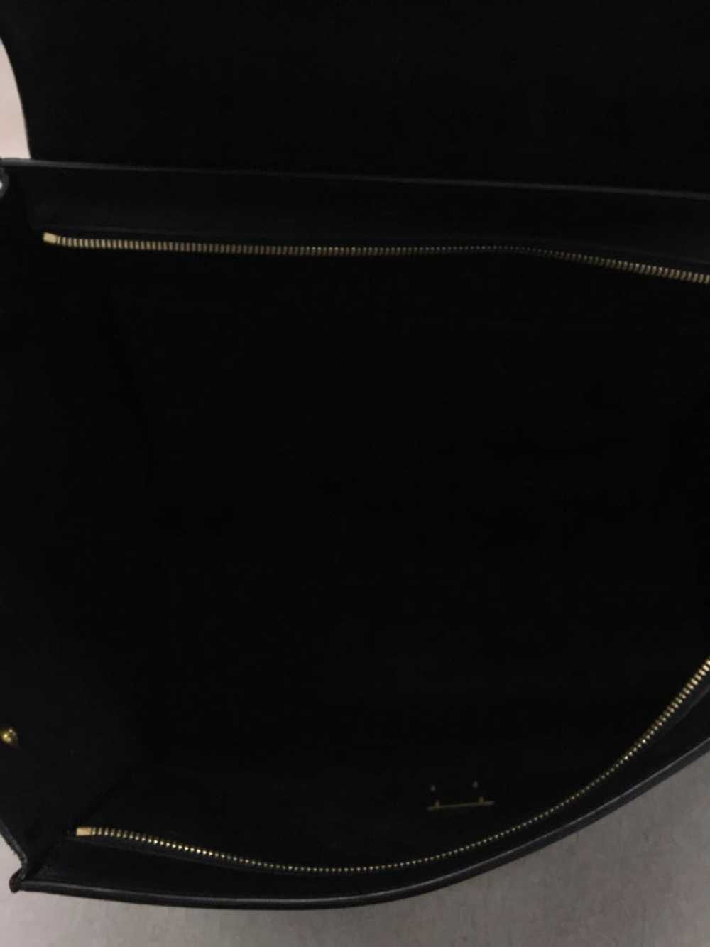 Celine Handbag Leather Blk Bicolor Trapeze Bag _8… - image 6