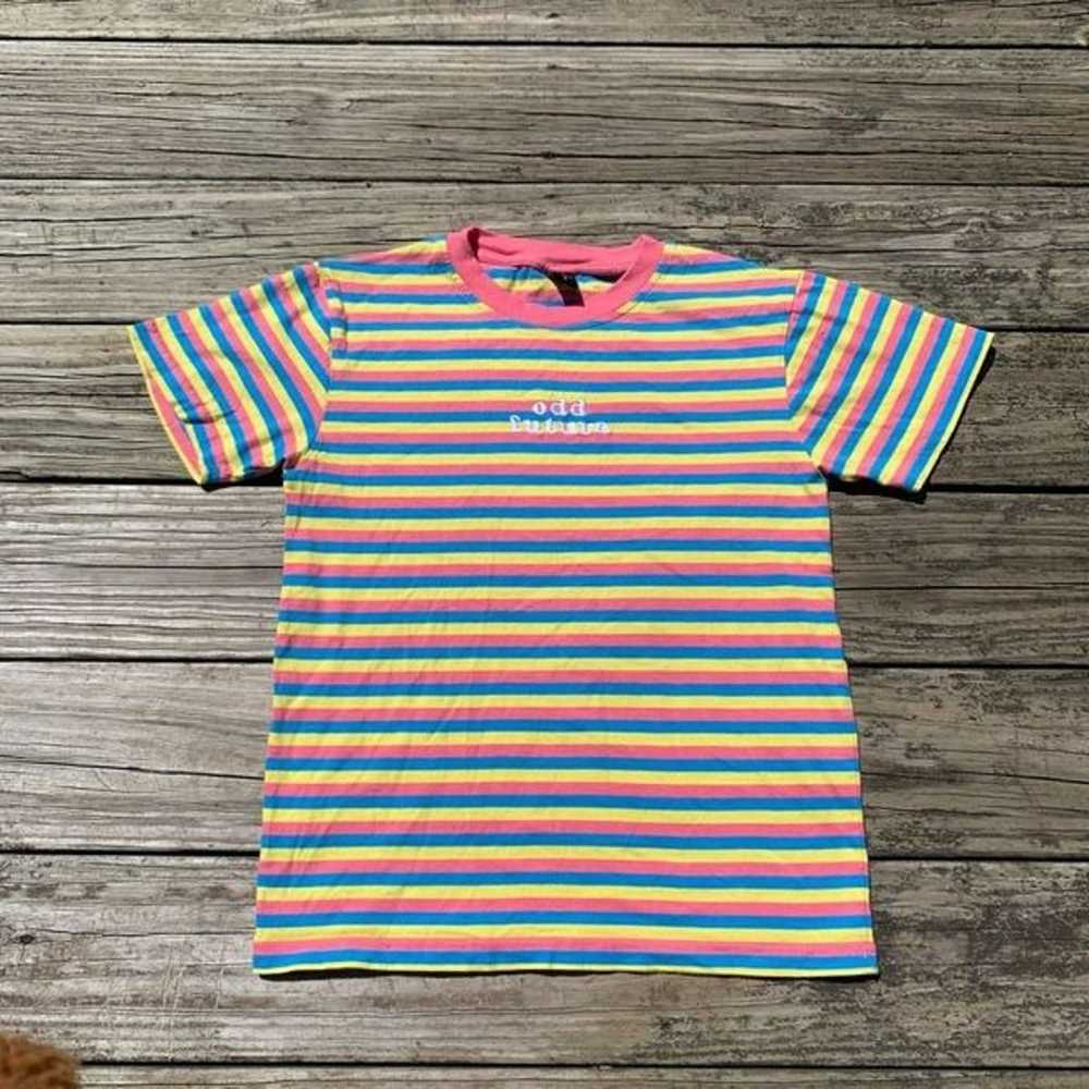 Odd Future OFWGKTA Striped Rainbow Short Sleeve T… - image 2