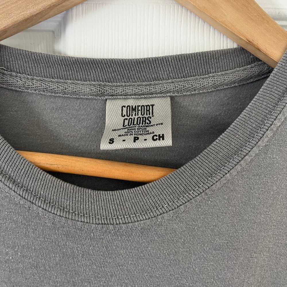 Montauk Long Sleeve Shirt Grey with Teal Bronco S… - image 2