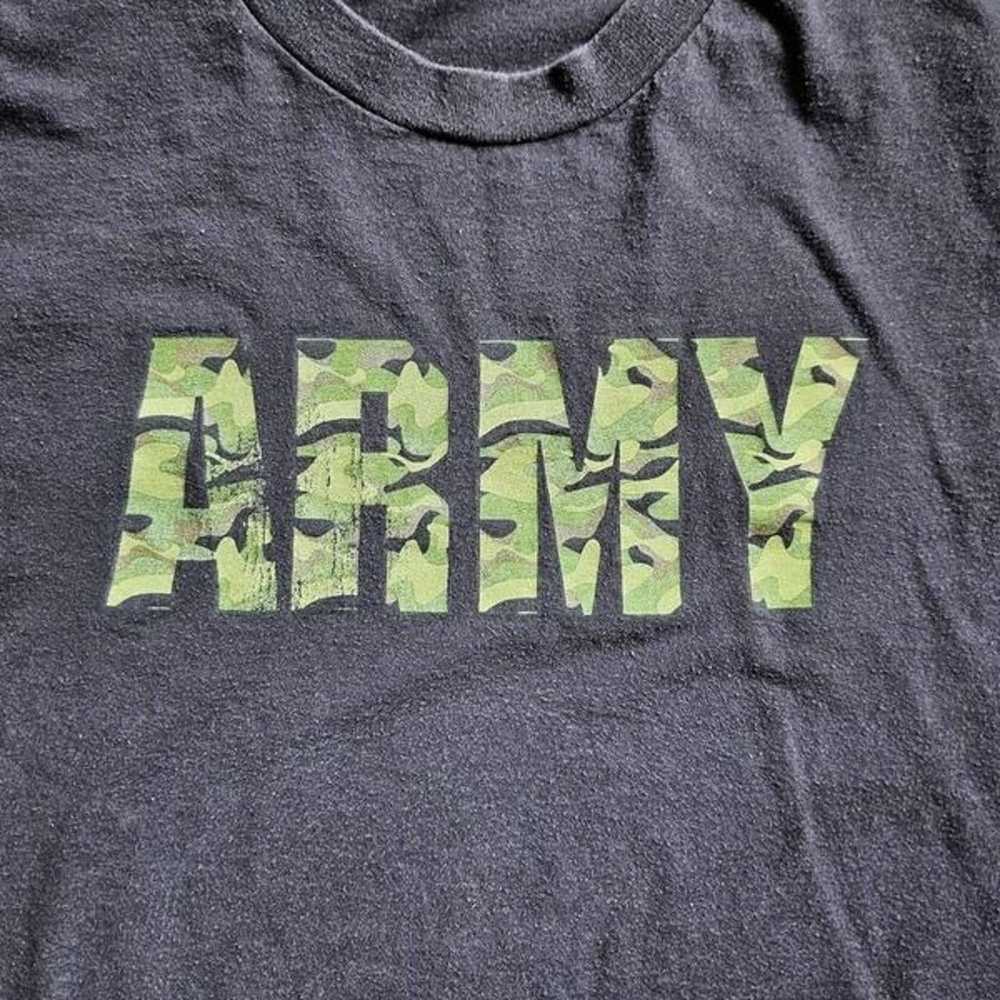 y2k grunge army t-shirt - image 2
