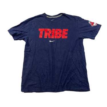 MLB Nike Cleveland Indians Tribe Tee Thrifted Vin… - image 1