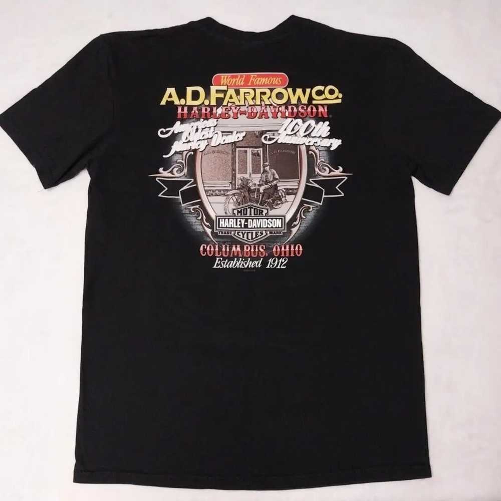 Harley Davidson T Shirt L A.D Farrows Columbus Oh… - image 2