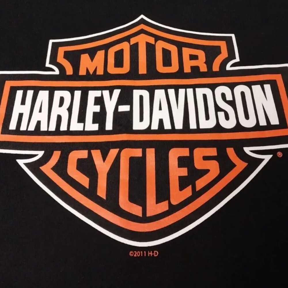 Harley Davidson T Shirt L A.D Farrows Columbus Oh… - image 3