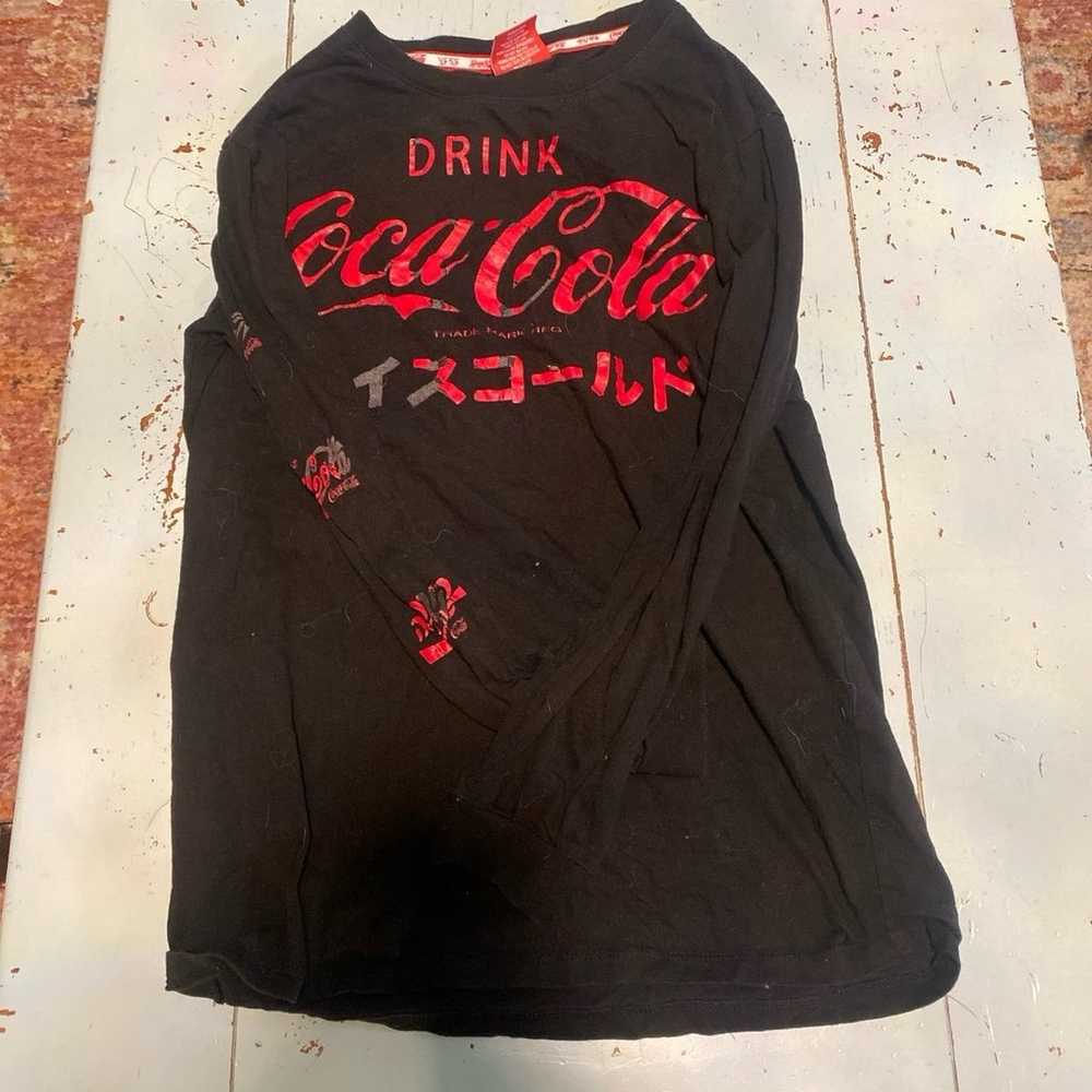 Japanese Black Coca cola shirt - image 1