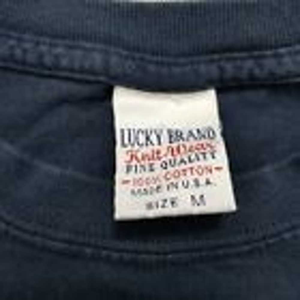 Vintage Lucky Brand Shirt Mens Medium Blue Long S… - image 11