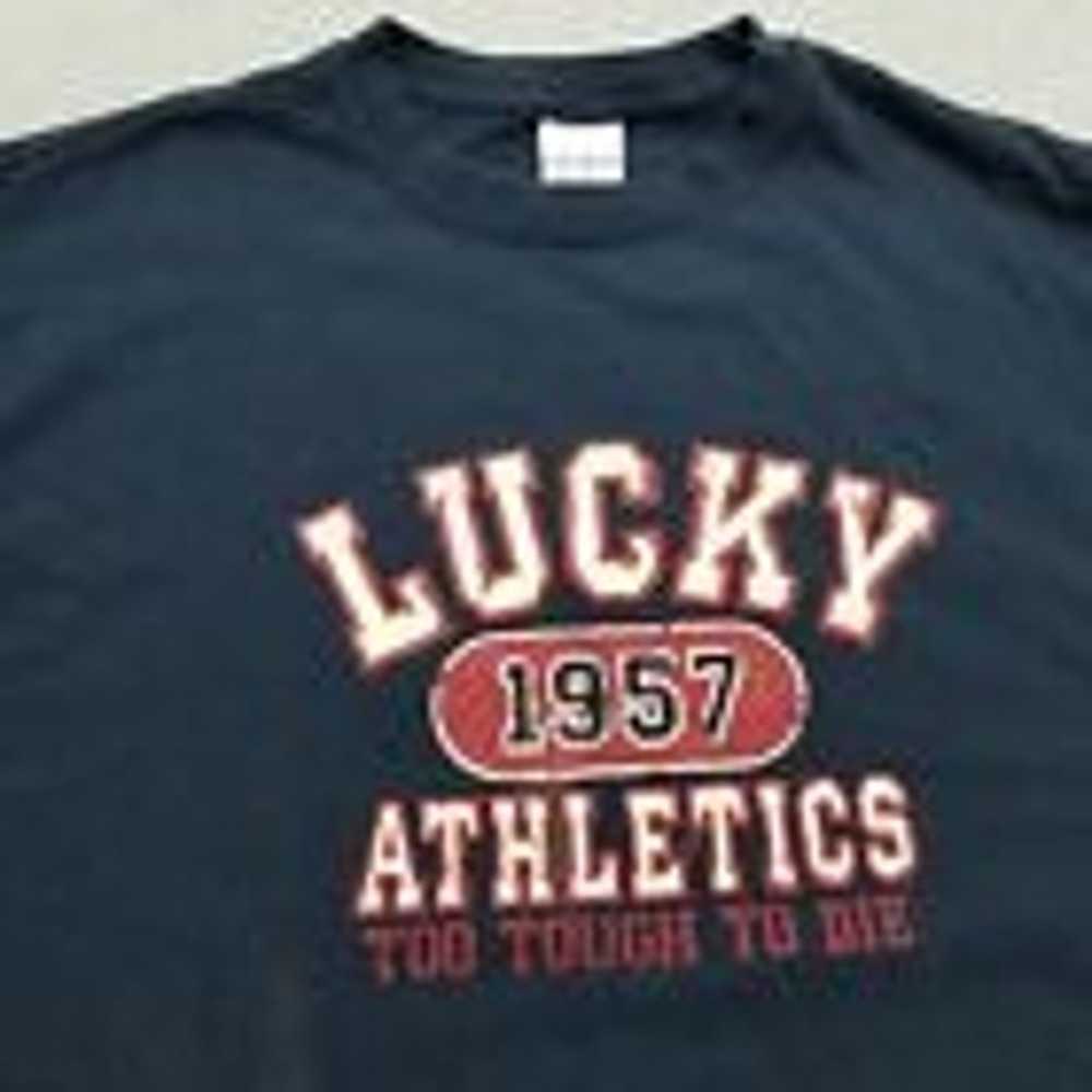 Vintage Lucky Brand Shirt Mens Medium Blue Long S… - image 5