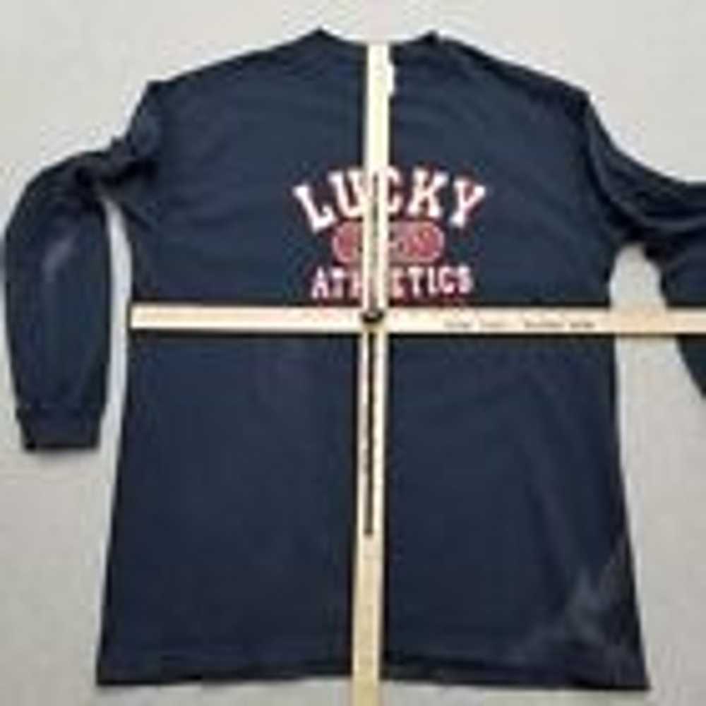 Vintage Lucky Brand Shirt Mens Medium Blue Long S… - image 6