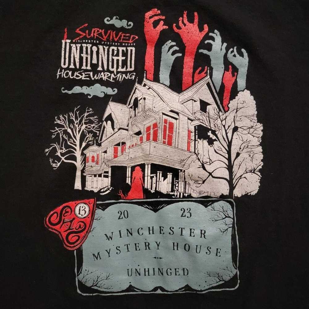 WINCHESTER MYSTERY HOUSE Unhinged SHIRT I Survive… - image 1