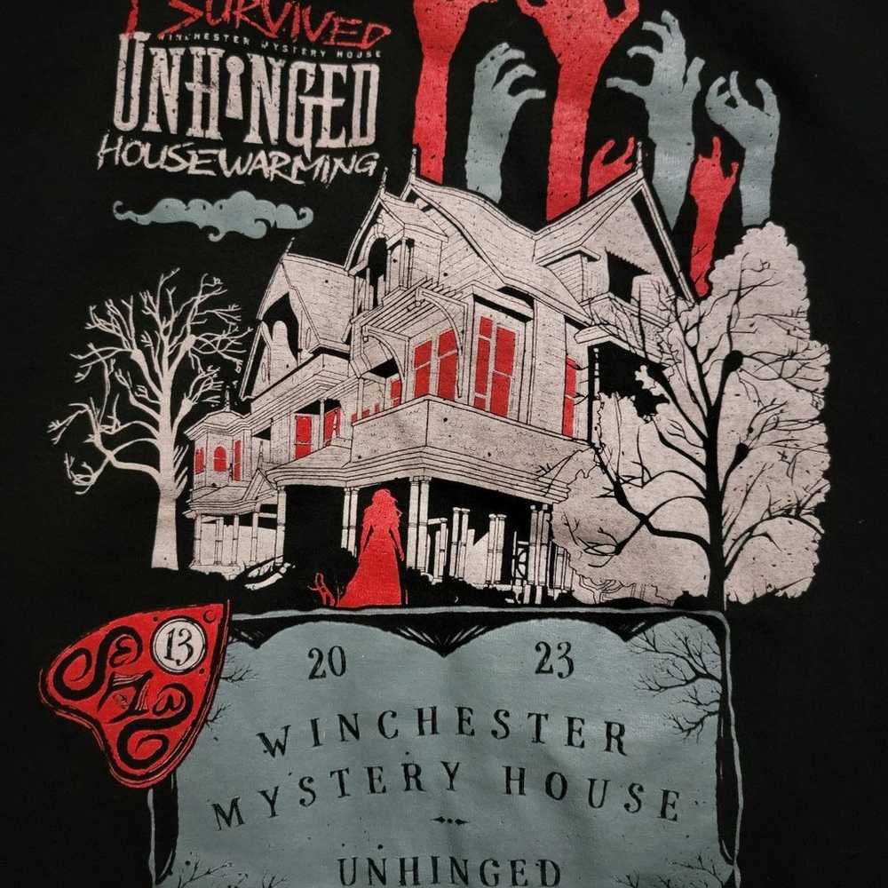 WINCHESTER MYSTERY HOUSE Unhinged SHIRT I Survive… - image 7