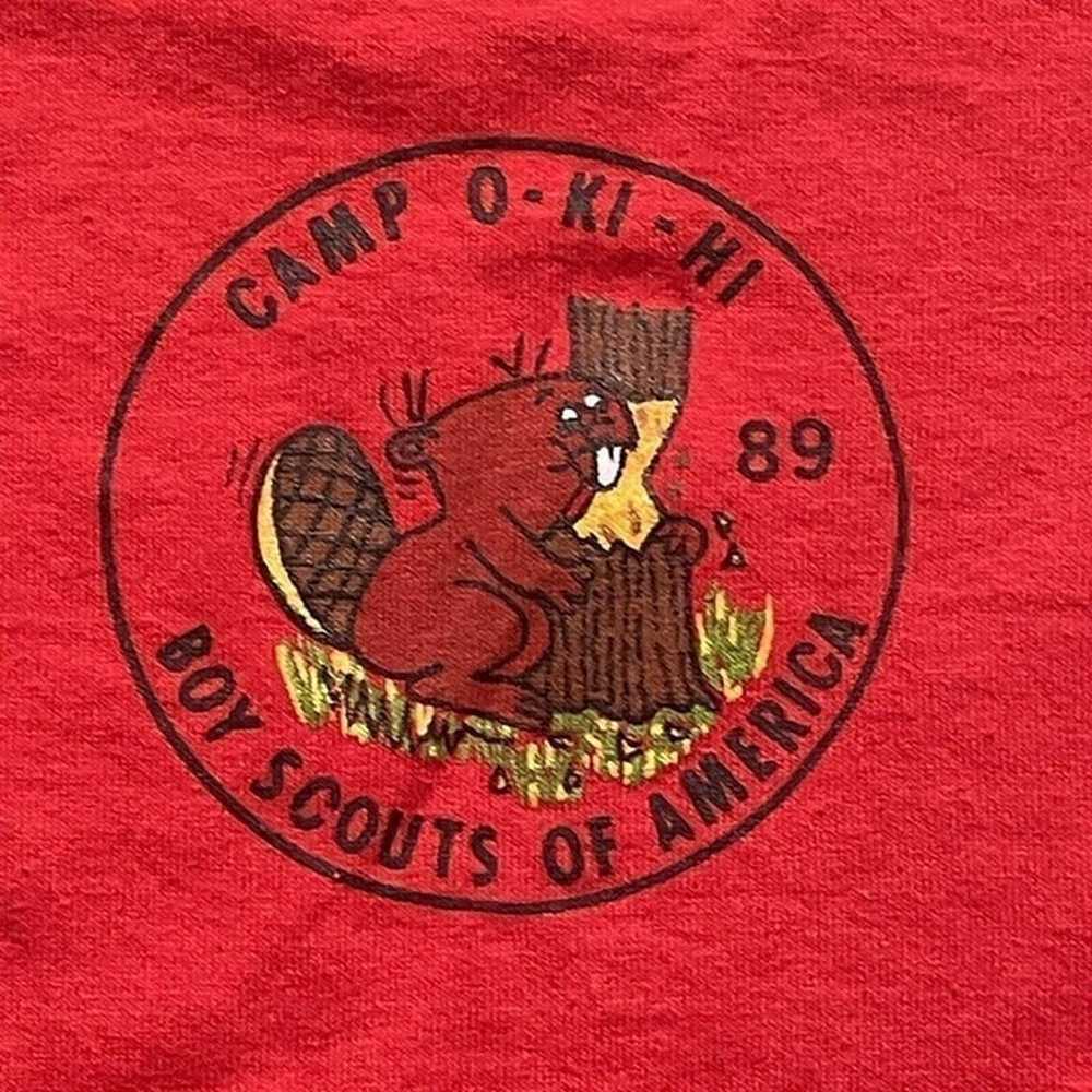 Vintage Boy Scout Shirt Single Stitch Camp O-Ki-H… - image 2