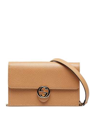 Gucci Pre-Owned GG leather shoulder bag - Brown