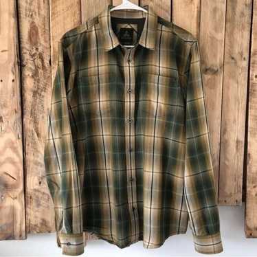 PrAna Men's Plaid Holton Long Sleeve Shirt Size M… - image 1