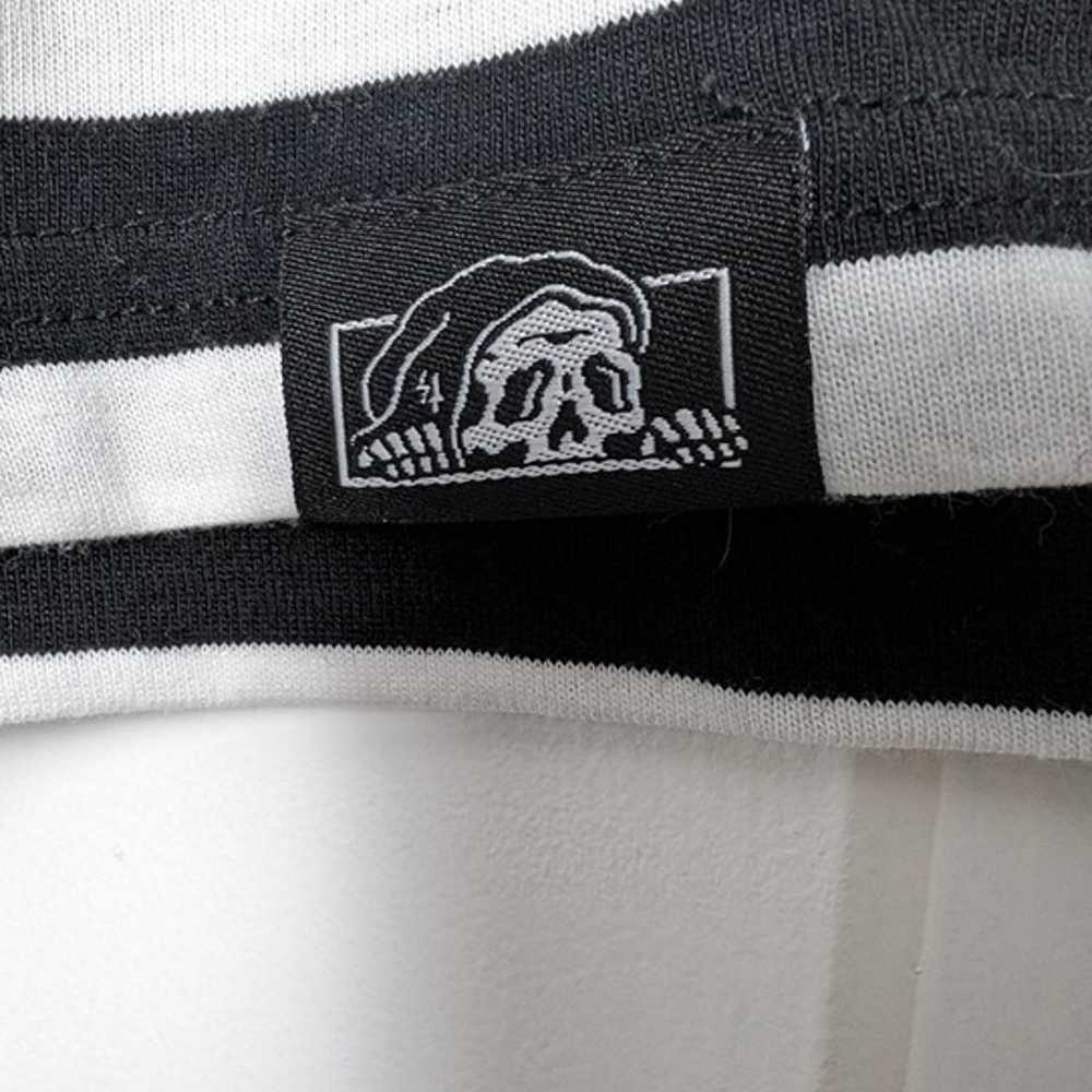 Lurking Class Long Sleeve Striped Black White T-s… - image 2