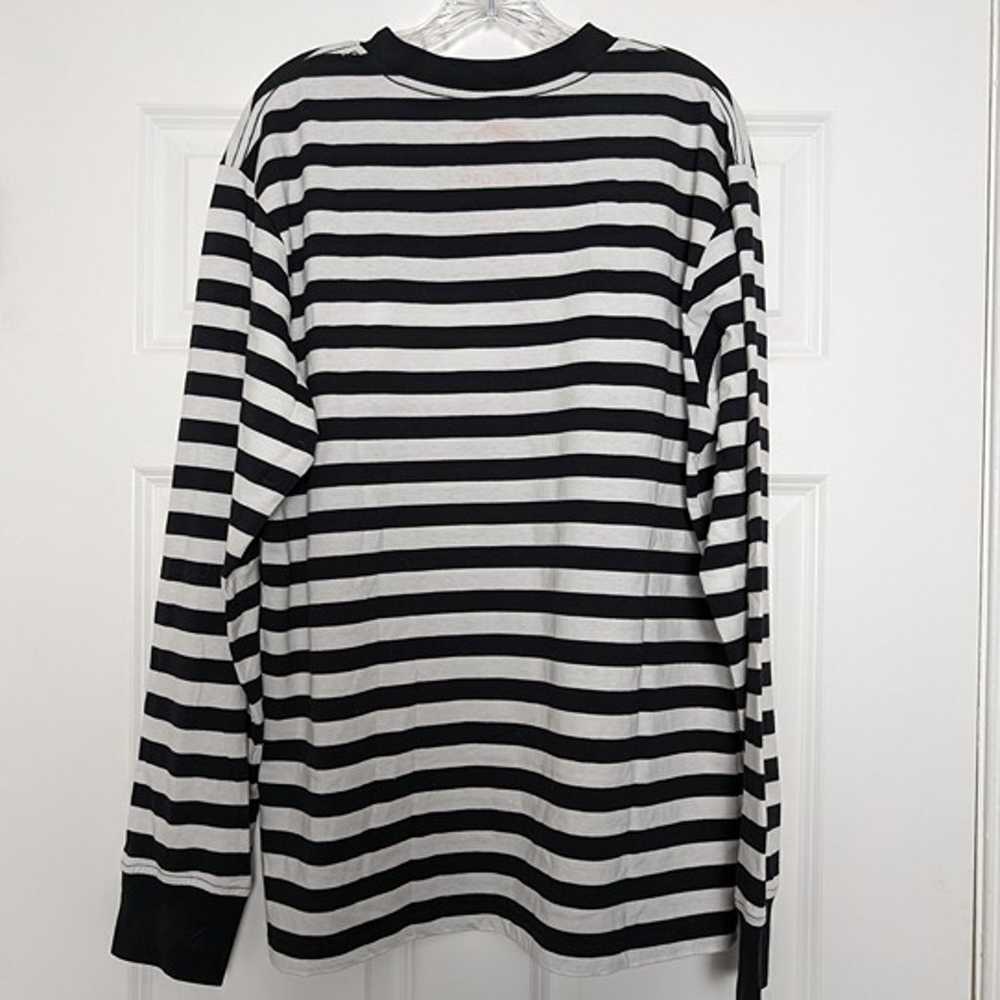 Lurking Class Long Sleeve Striped Black White T-s… - image 5