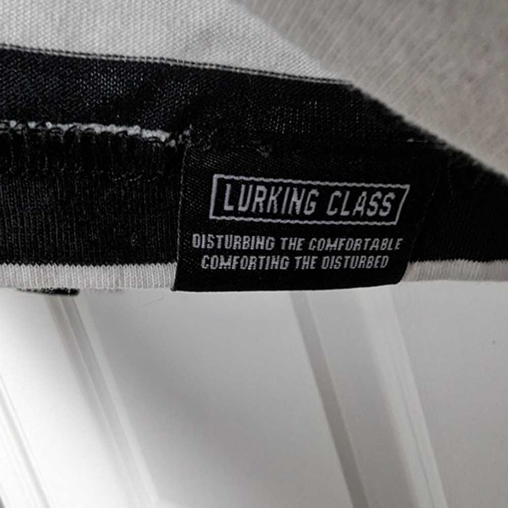Lurking Class Long Sleeve Striped Black White T-s… - image 6
