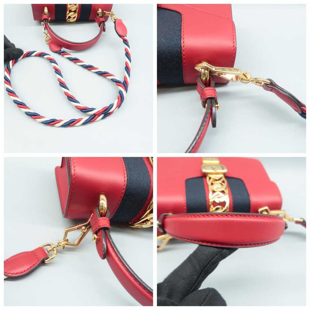 Gucci Sylvie Top Handle leather satchel - image 10