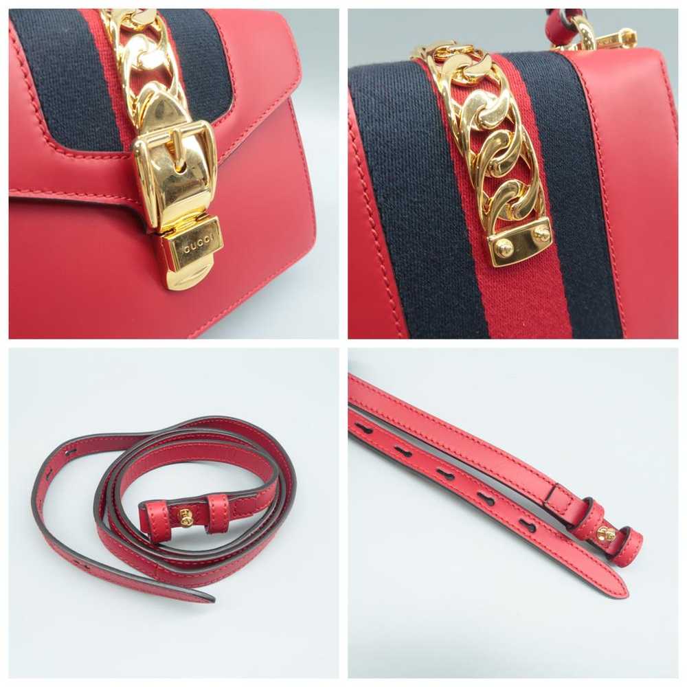 Gucci Sylvie Top Handle leather satchel - image 11