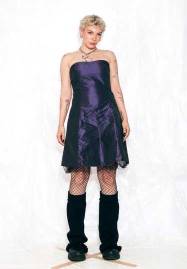 Vintage Y2K Evening Dress in Purple Tulle