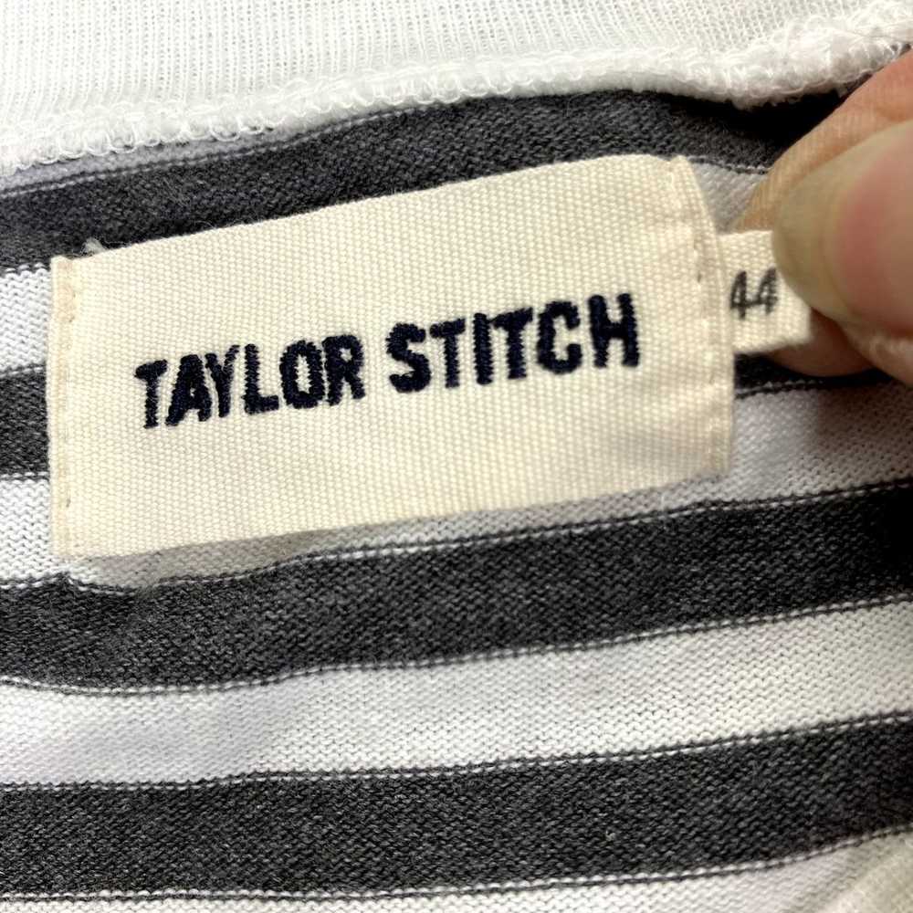 Taylor Stitch Pullover Mens 44 Triblend White bla… - image 5