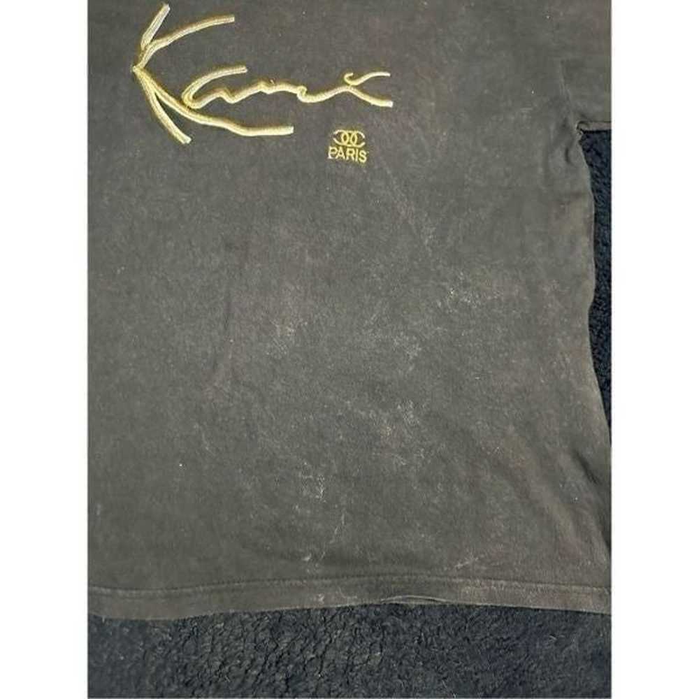 Vintage 90s Karl Kani Embroidery T Shirt Worn Sz … - image 6