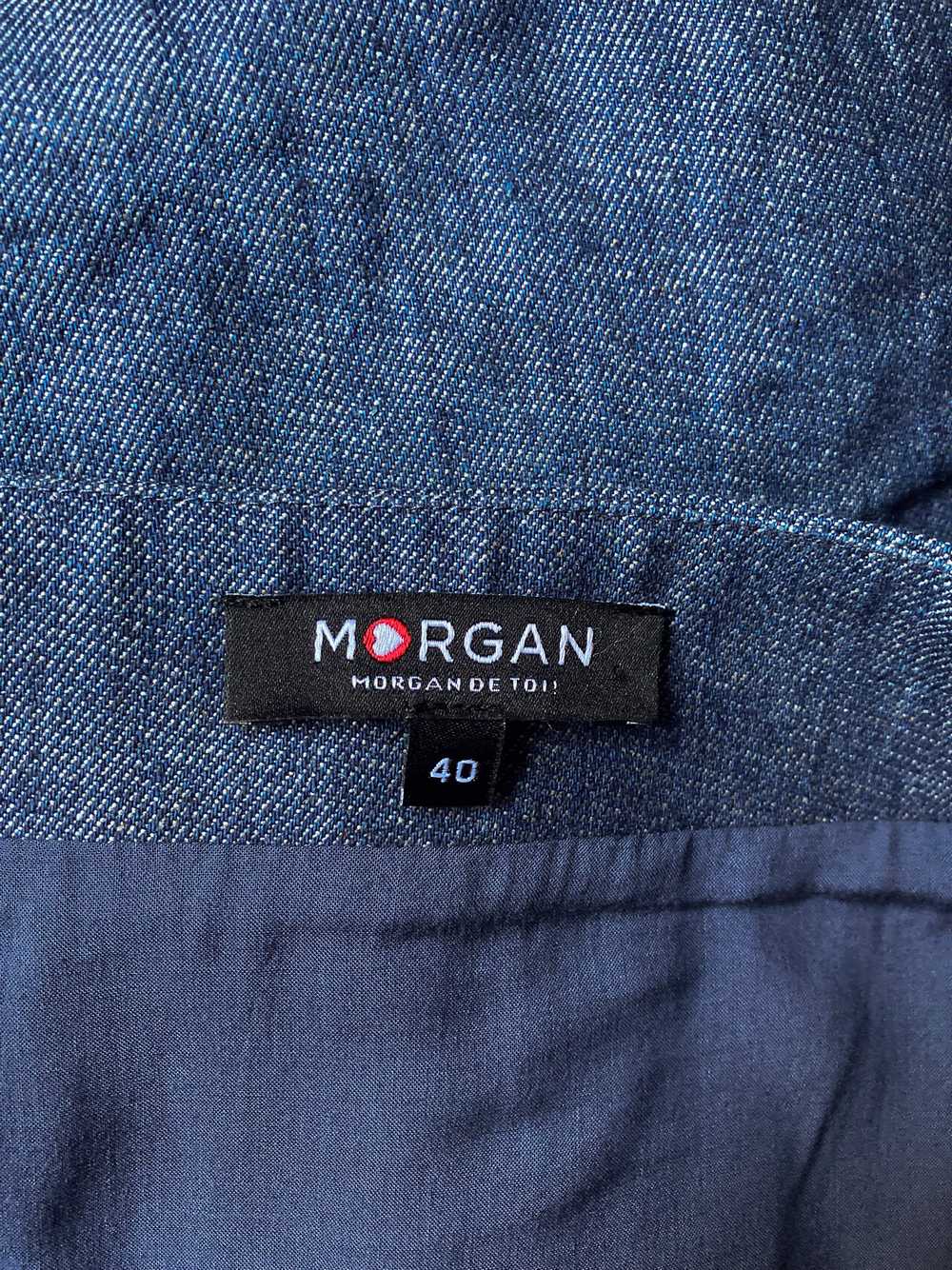Vintage Y2K Morgan de Toi Mini Skirt in Blue Denim - image 6