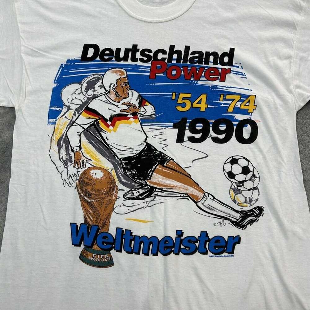 Vintage Shirt Mens Large 1990 West Germany Soccer… - image 5