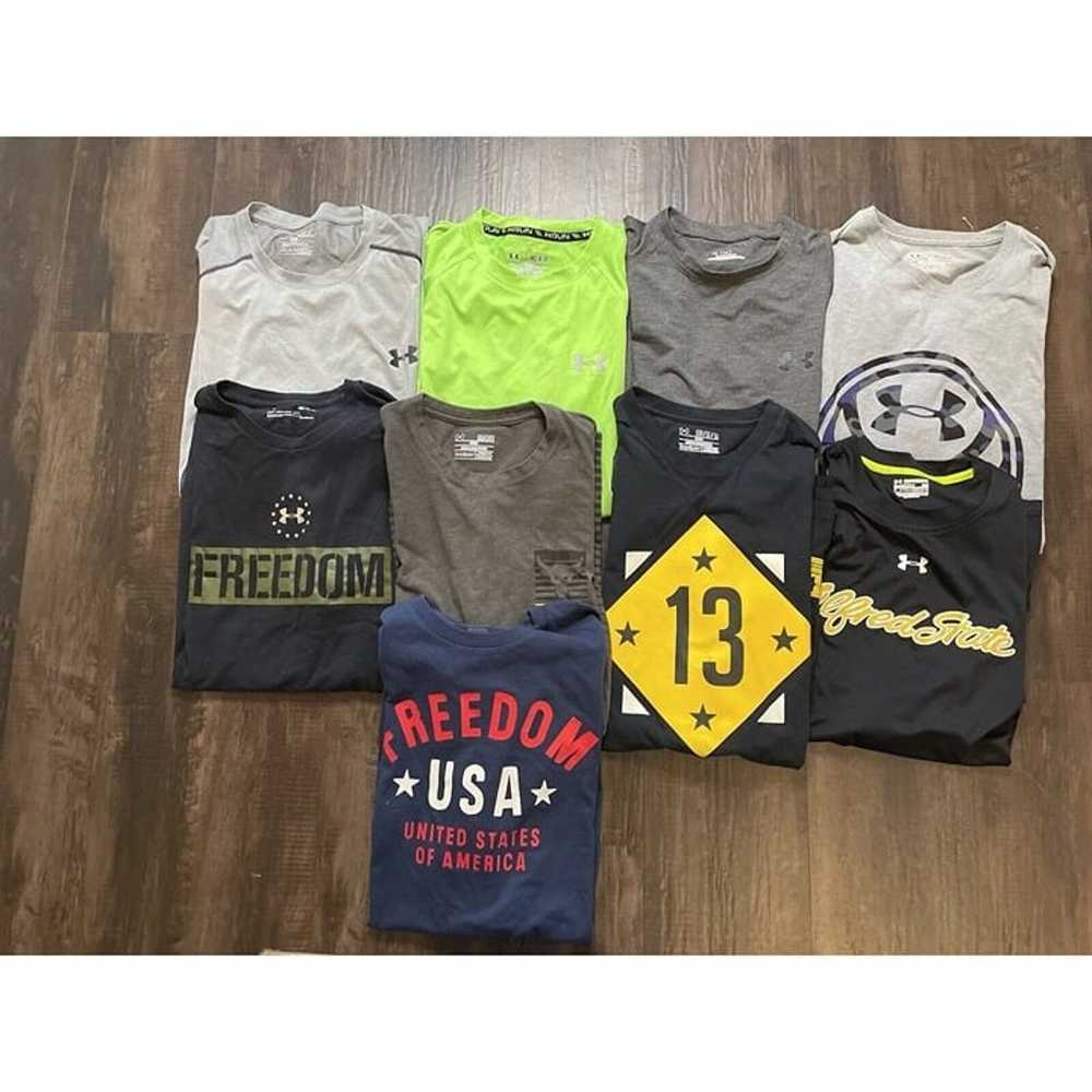 Lot of 9 Under Armour Graphic Tees Cotton T-Shirt… - image 1