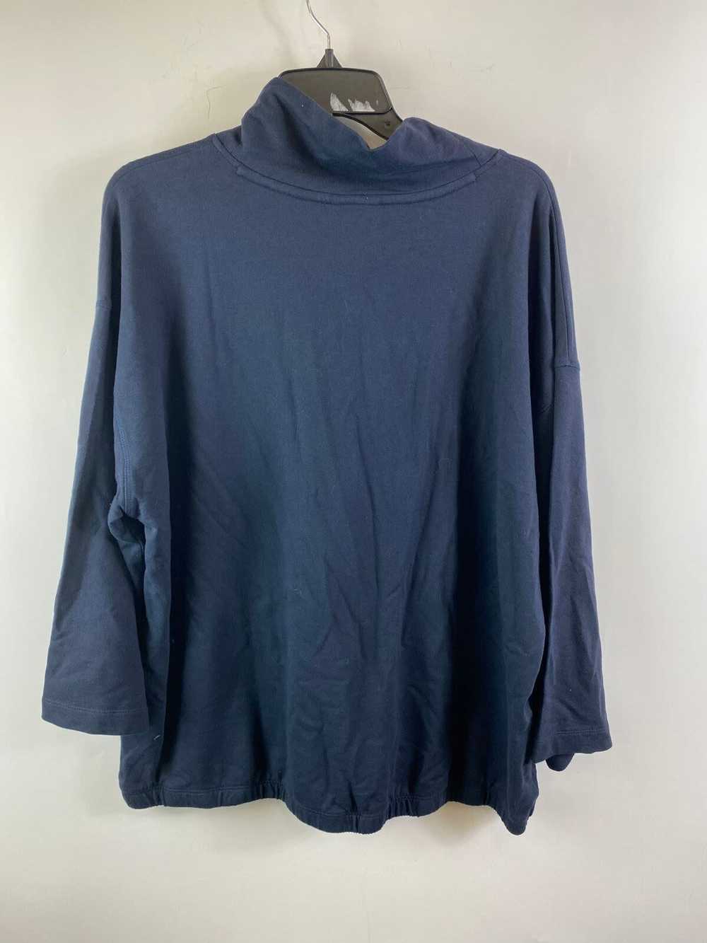 J. Jill Fit Women Blue Mock Turtleneck Top XL NWT - image 2