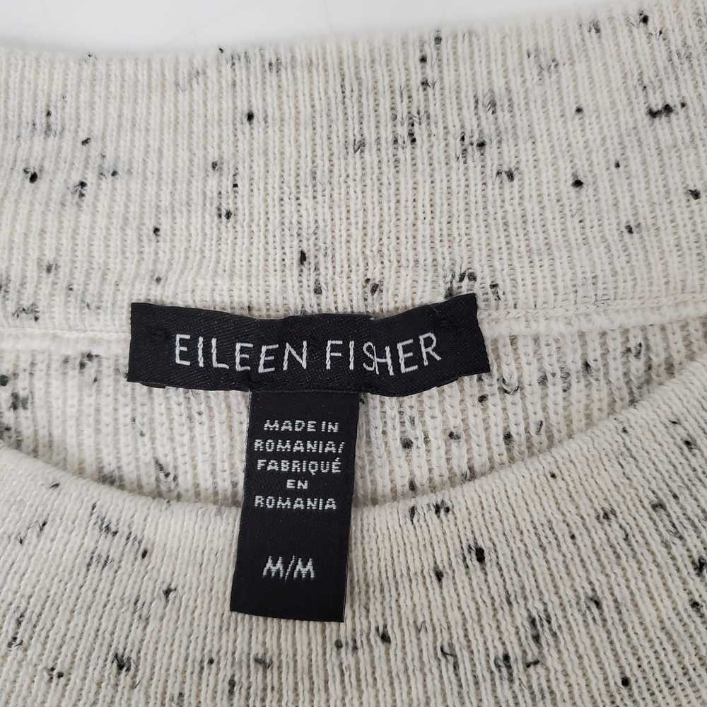 Eileen Fisher WM's Beige Speckle Cotton Blend Cre… - image 3