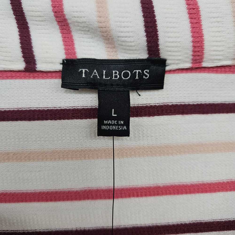 TALBOTS Multicolor Striped Long Sleeve Blouse - image 3