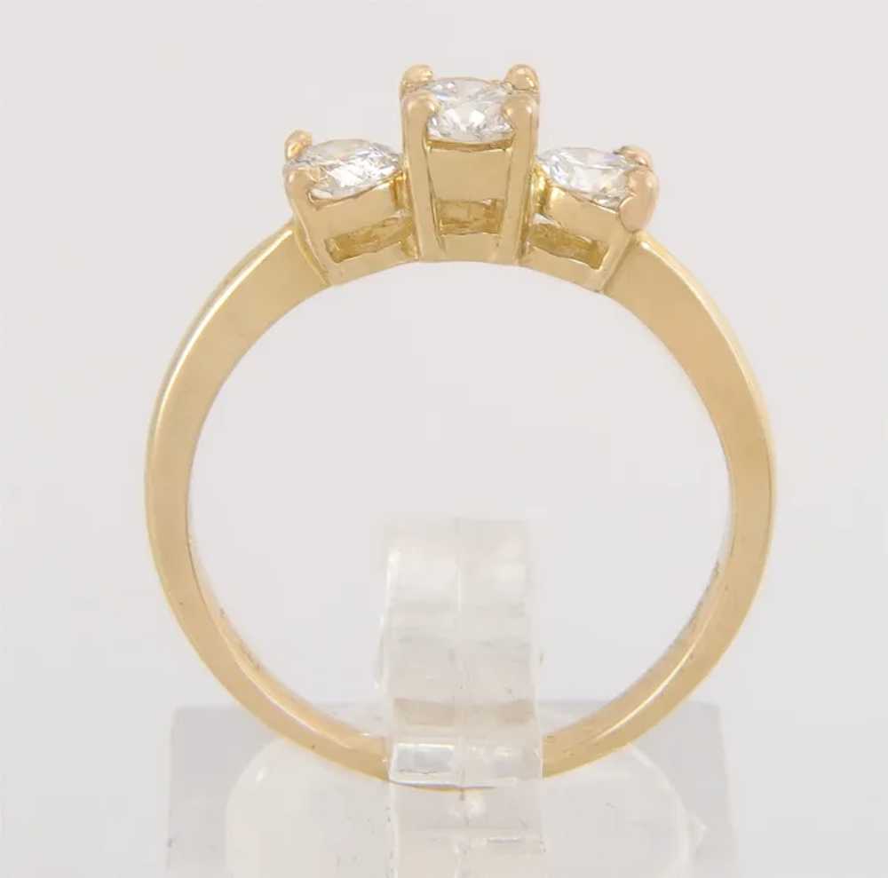 14K Yellow Gold .76ct Genuine Diamond Engagement … - image 4