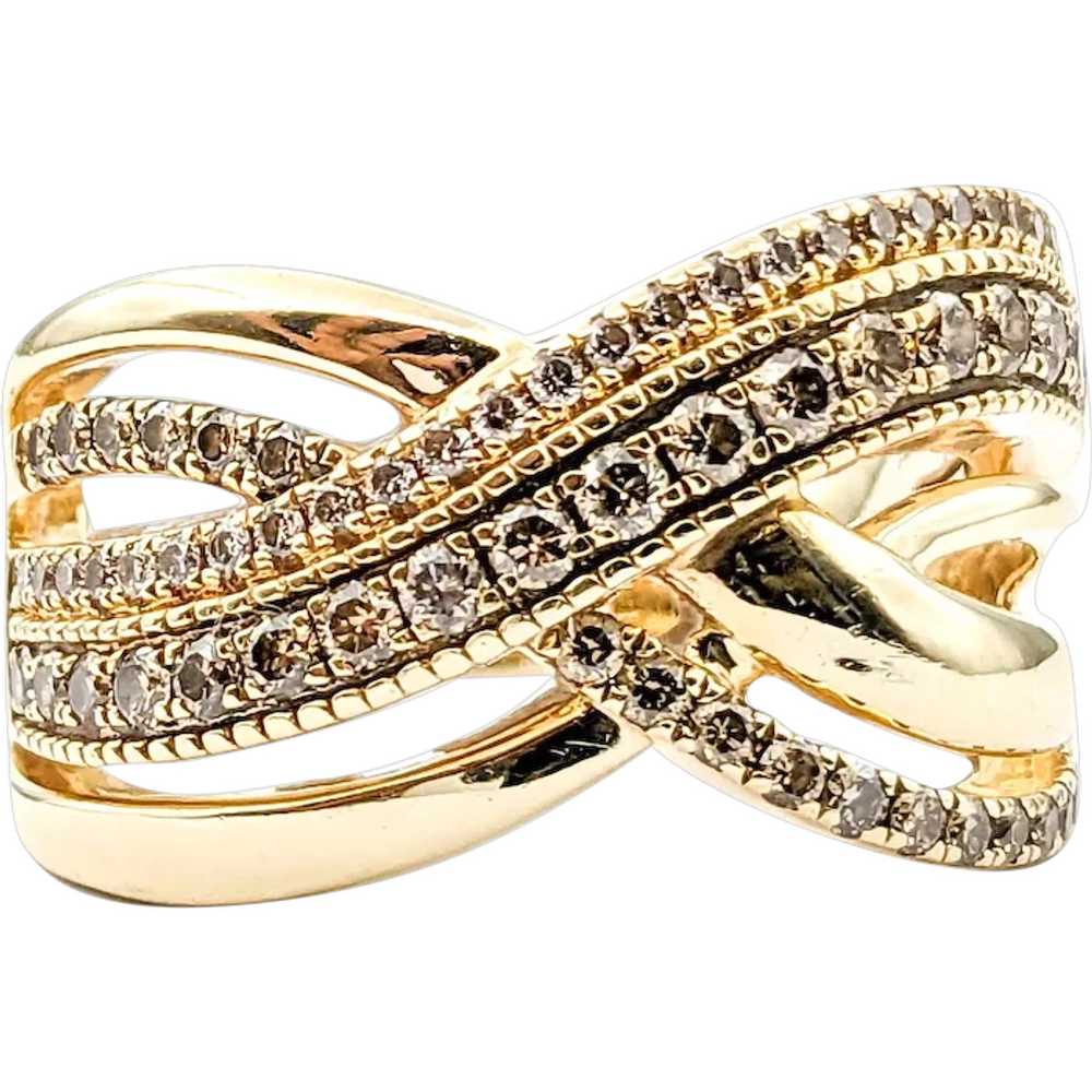 1ctw Diamond Ring In Yellow Gold - image 1