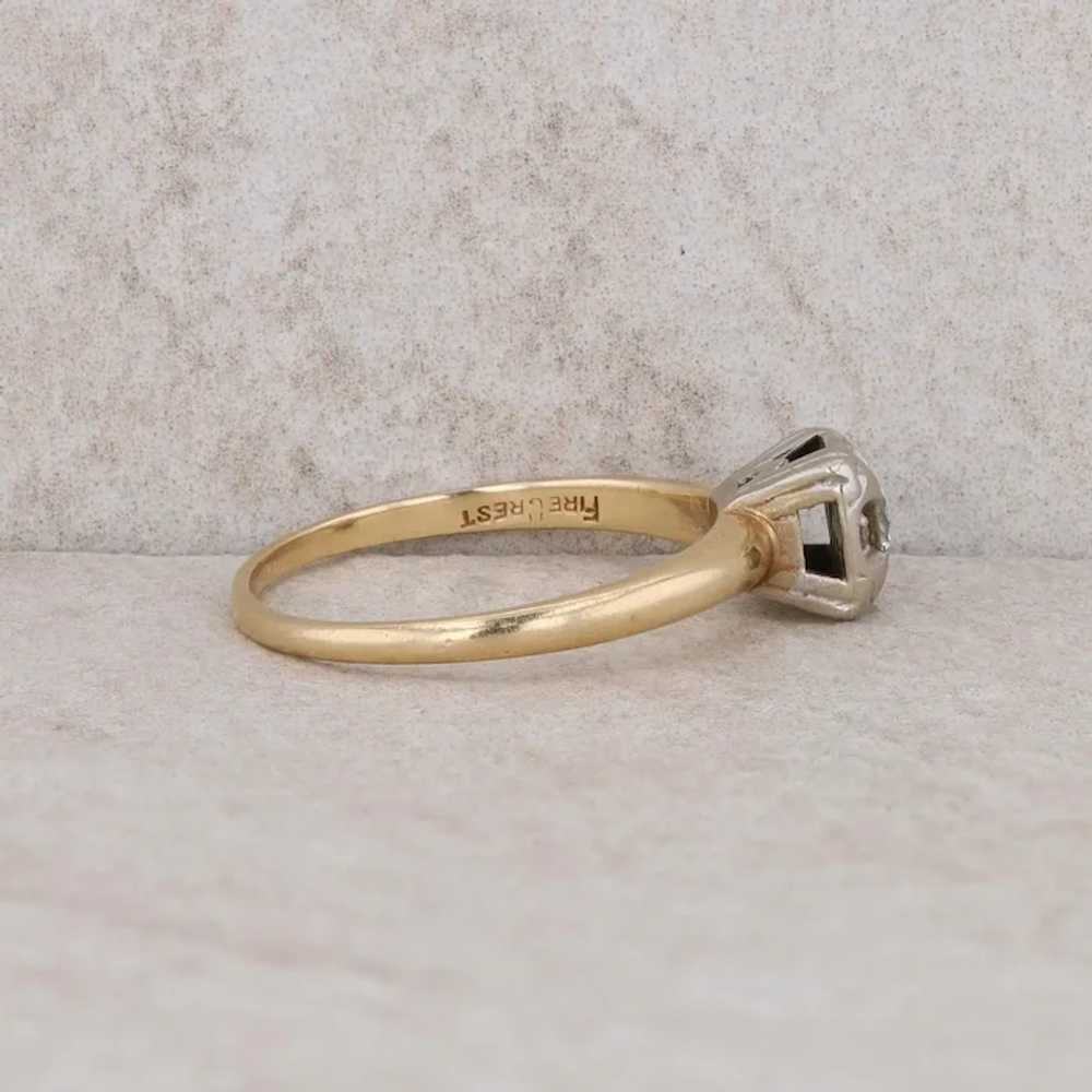 14k Yellow Gold Diamond Engagement Ring - image 3