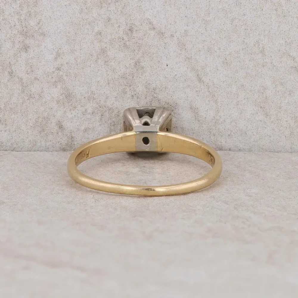 14k Yellow Gold Diamond Engagement Ring - image 4