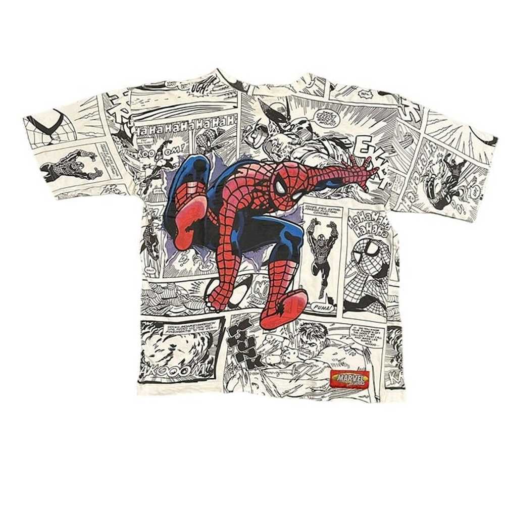 Vintage 1992 Marvel Comics Book Tee Spiderman All… - image 1