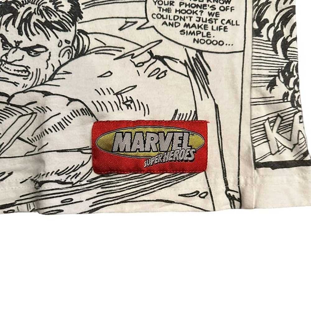 Vintage 1992 Marvel Comics Book Tee Spiderman All… - image 4