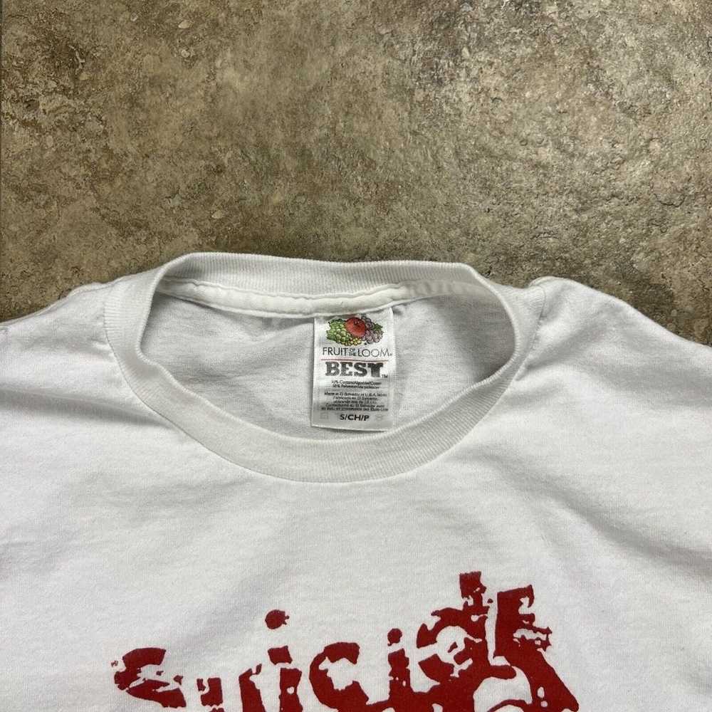Vintage Suicide Band Tee Shirt Adult Small White … - image 4