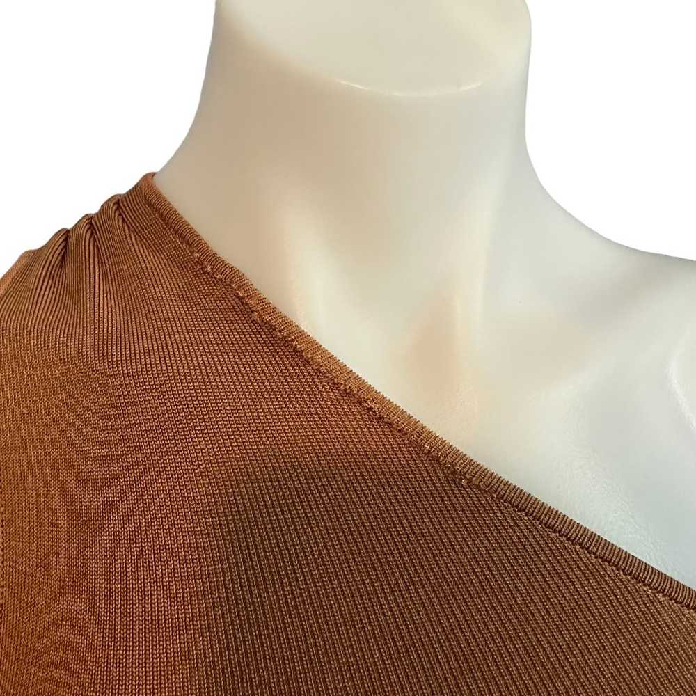 h:ours Octa Lace Up Top Copper Brown XS Swank Kni… - image 7