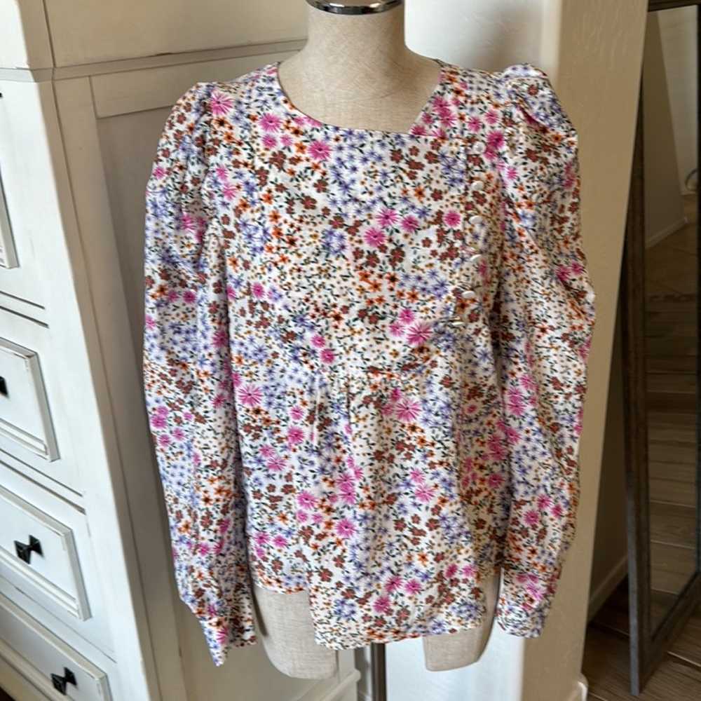 Munthe 38 (S) floral Chop blouse - image 1